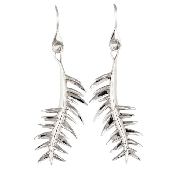 Eddie Borgo Frond Drop Earrings Gold Color - Picture 3 of 6